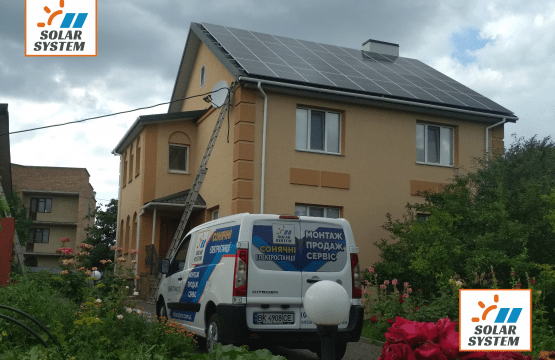 Сонячна електростанція для дому на монокристалічних сонячних панелях