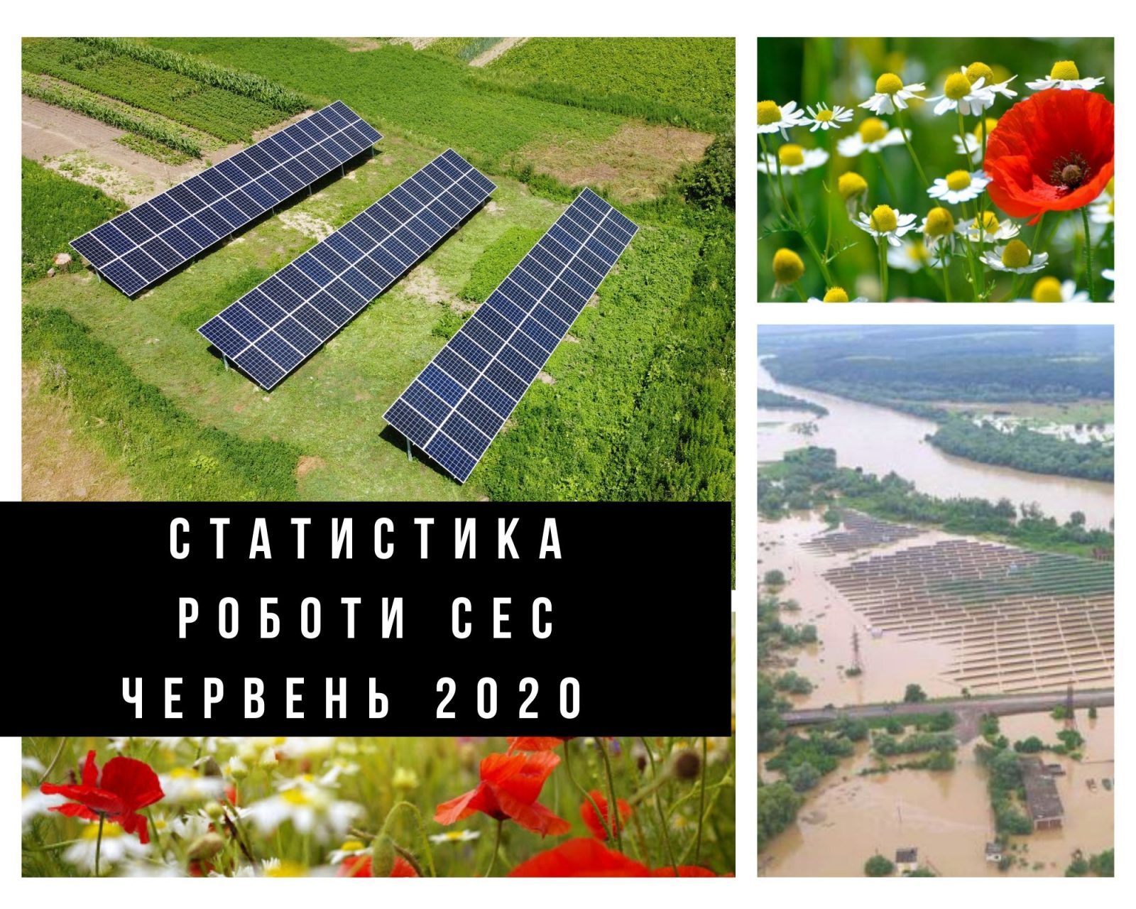 Звіт про роботу мережевих сонячних електростанцій за червень 2020 року /// Рівненська, Тернопільська, Житомирська область
